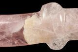 Wicked, Polished Rose Quartz Crystal Sword With Stand #191957-3